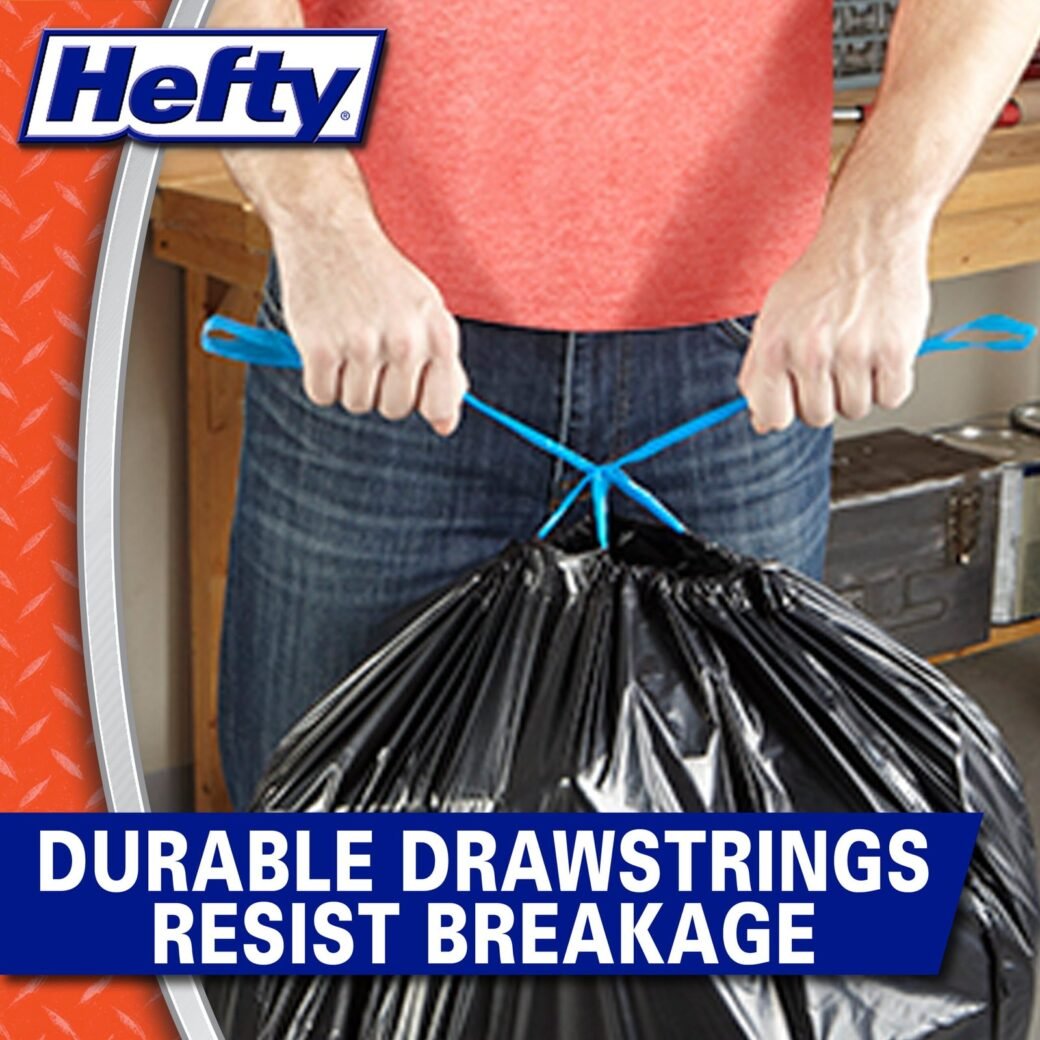 Hefty Strong Large Trash Bags, 30 Gallon, 40 Count - Image 2